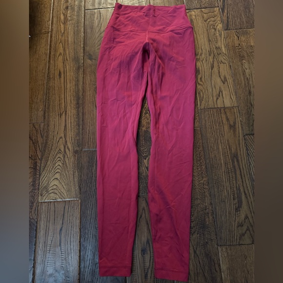 LULULEMON Vibrant Pink High-Waisted Leggings Size 4 - Picture 2 of 5